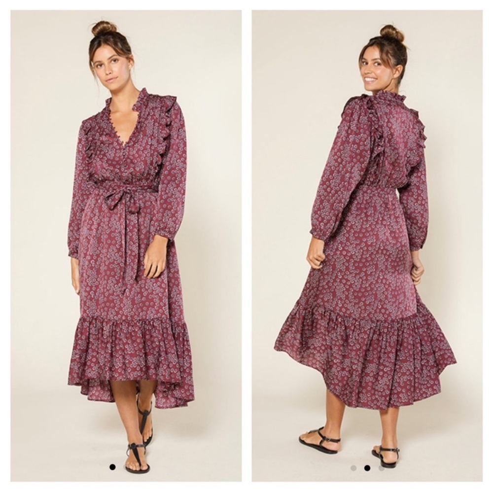 Outerknown Stardust Midi Wrap Dress